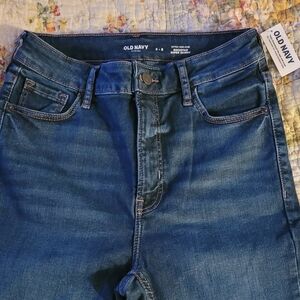 Old Navy Women's High Rise Rockstar Jeans - Washed Blue